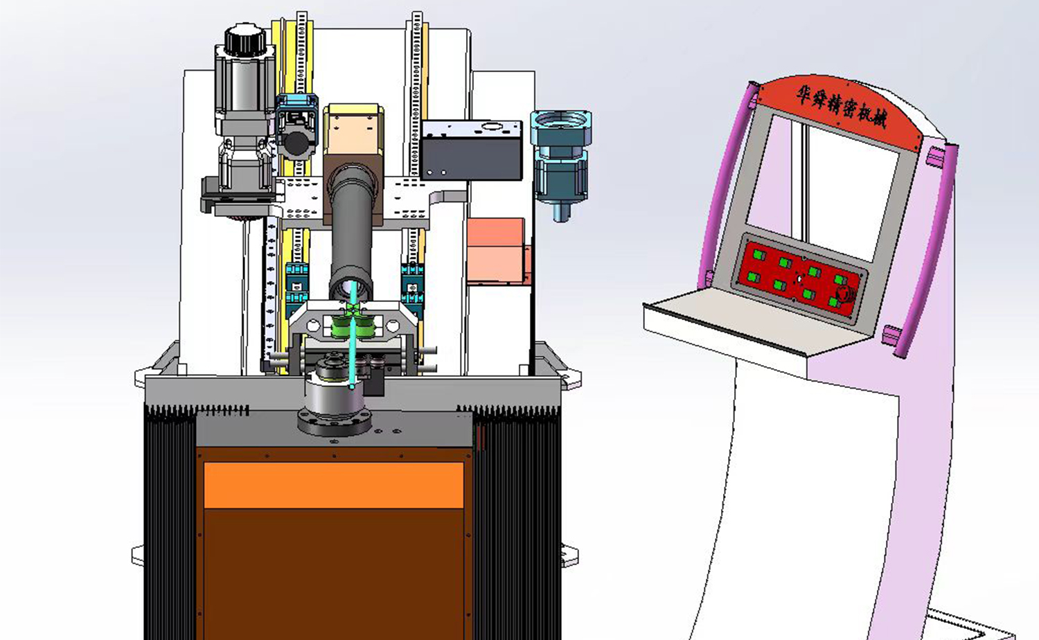 Mesin Lentur Rod dengan Kawalan Servo dengan Fungsi Simulasi 3D pilihan