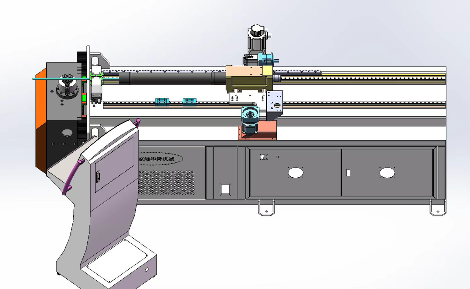 Mesin Lentur Rod dengan Kawalan Servo dengan Fungsi Simulasi 3D pilihan