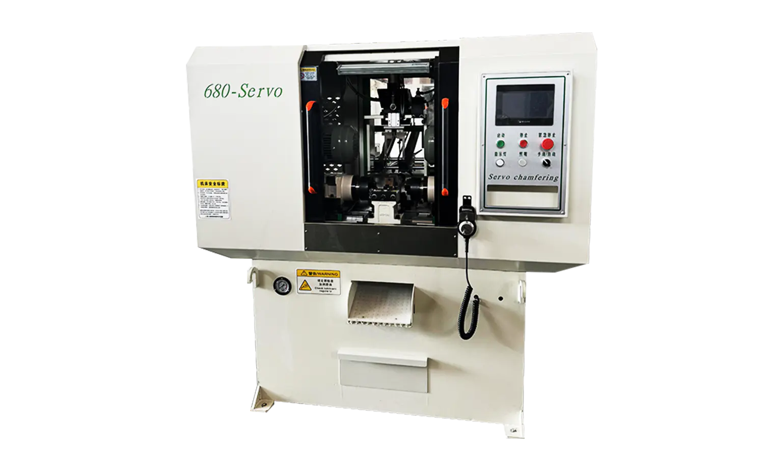 Mesin Chamfering Tiub Kepala Dua Kepala Servo DEF680CNC Kelajuan Pantas